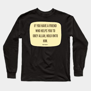 Imam Shafi'i Quote Long Sleeve T-Shirt